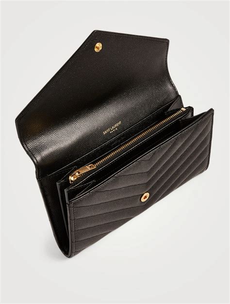 ysl monogram wallet black|YSL wallet woman.